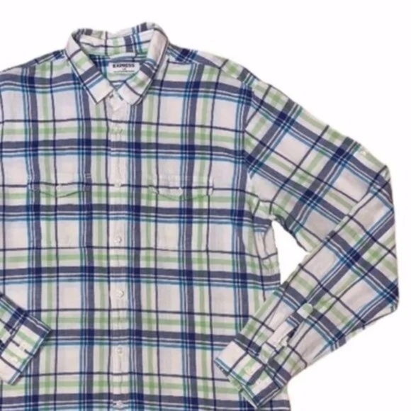 Express Men's Button Down Linen Shirt - Picture 2 of 8